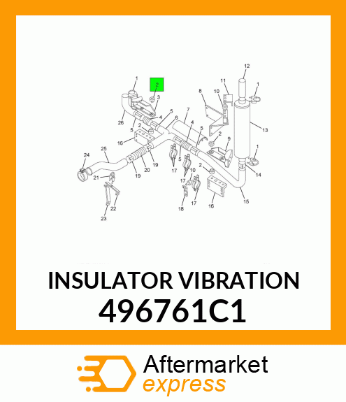 INSULATOR VIBRATION 496761C1