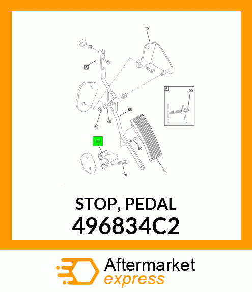 STOP, PEDAL 496834C2