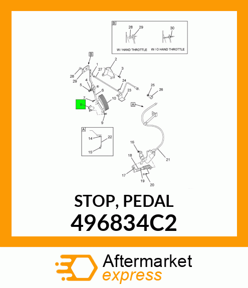 STOP, PEDAL 496834C2