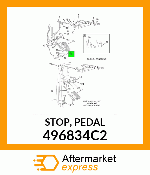 STOP, PEDAL 496834C2