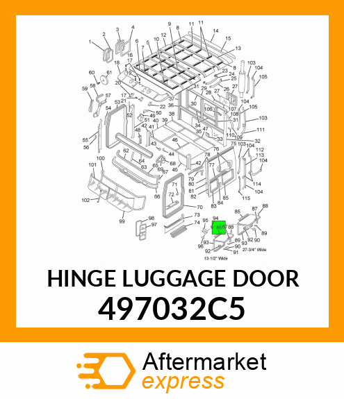 HINGE LUGGAGE DOOR 497032C5