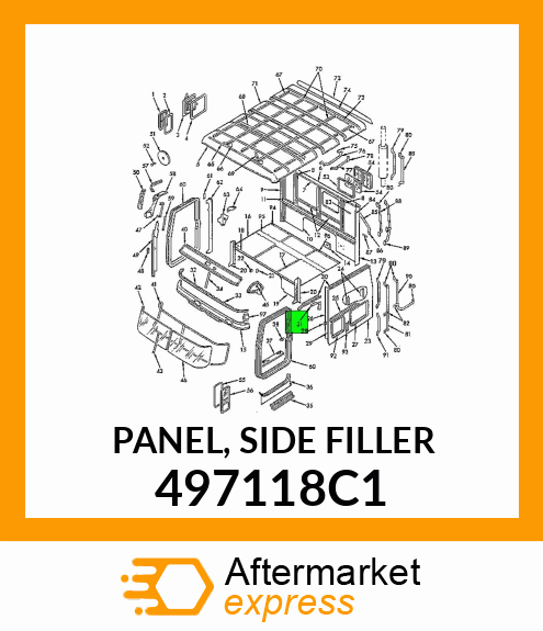 PANEL, SIDE FILLER 497118C1