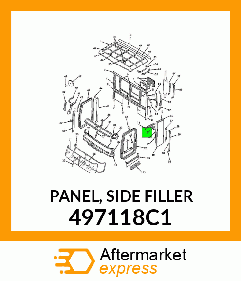 PANEL, SIDE FILLER 497118C1