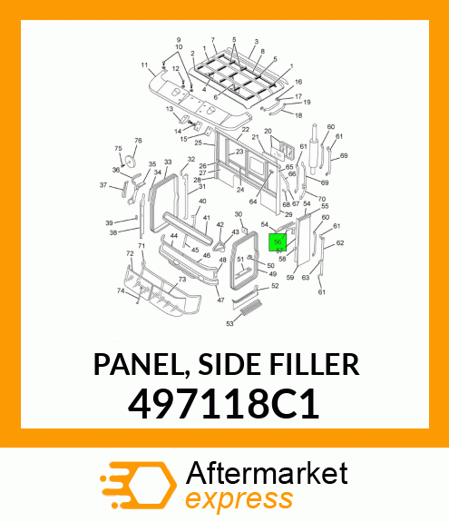 PANEL, SIDE FILLER 497118C1