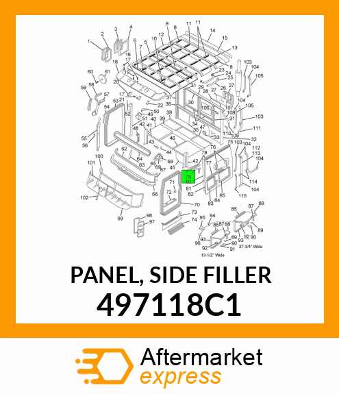 PANEL, SIDE FILLER 497118C1