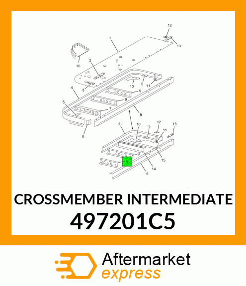 CROSSMEMBER INTERMEDIATE 497201C5