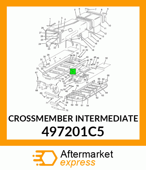 CROSSMEMBER INTERMEDIATE 497201C5