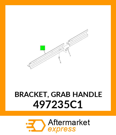 BRACKET, GRAB HANDLE 497235C1