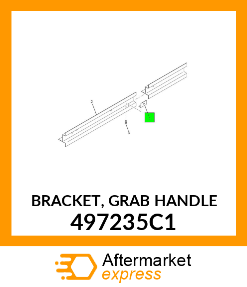 BRACKET, GRAB HANDLE 497235C1