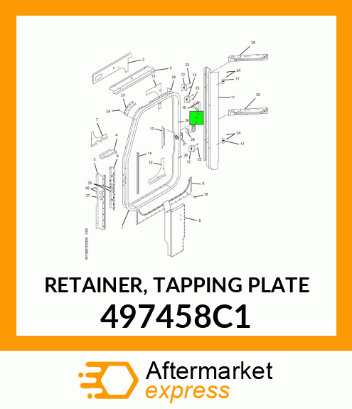 RETAINER, TAPPING PLATE 497458C1