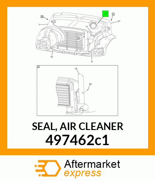 SEAL, AIR CLEANER 497462c1