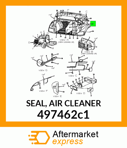 SEAL, AIR CLEANER 497462c1