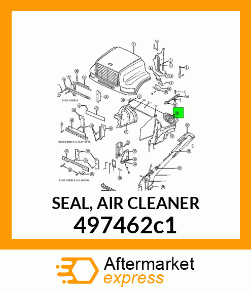 SEAL, AIR CLEANER 497462c1