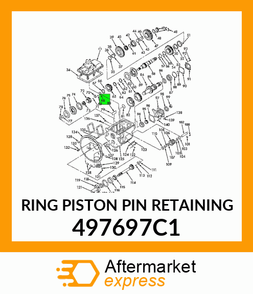 RING PISTON PIN RETAINING 497697C1