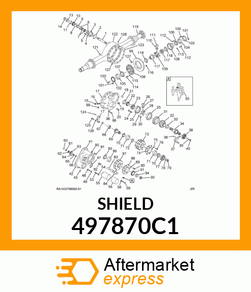 SHIELD, OIL FILTER 497870C1