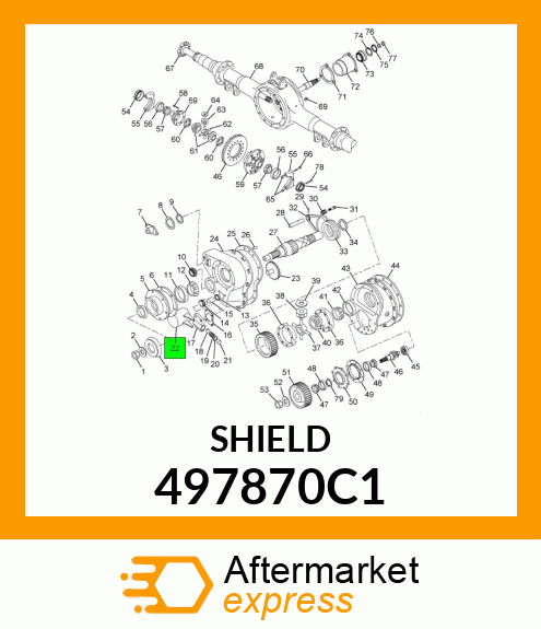 SHIELD, OIL FILTER 497870C1