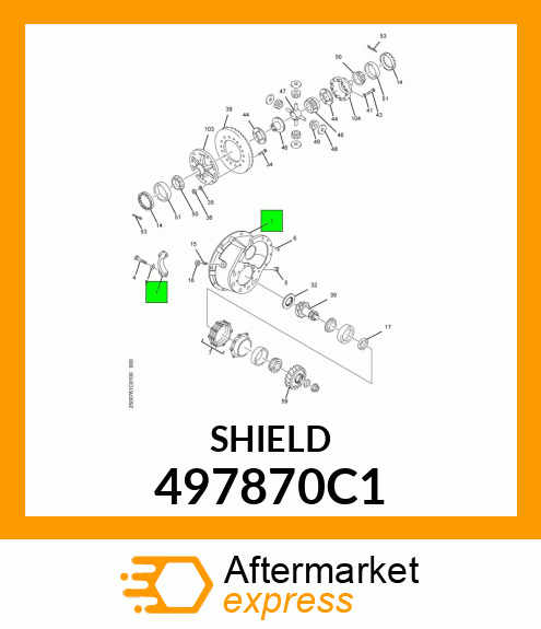 SHIELD, OIL FILTER 497870C1