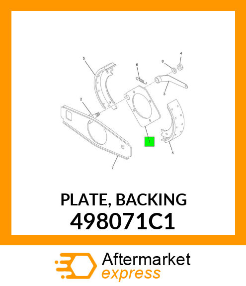 PLATE, BACKING 498071C1