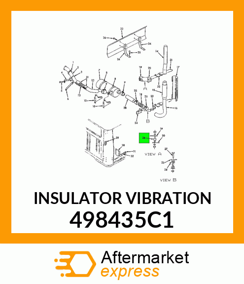 INSULATOR VIBRATION 498435C1