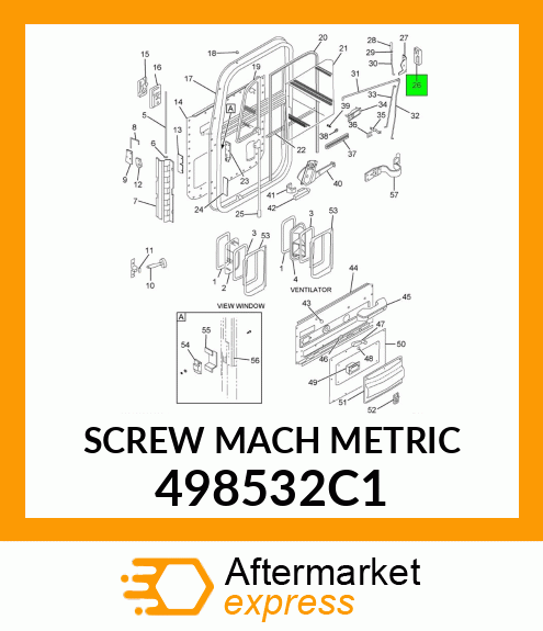 SCREW MACH METRIC 498532C1
