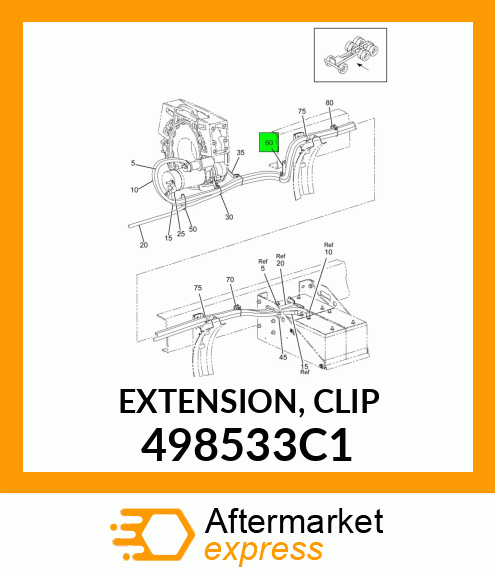 EXTENSION, CLIP 498533C1