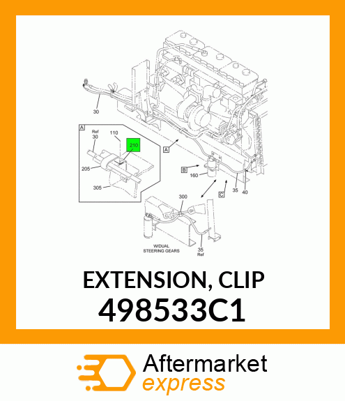 EXTENSION, CLIP 498533C1