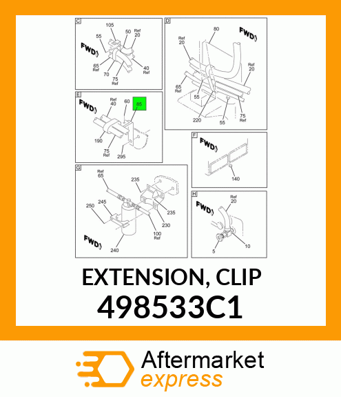 EXTENSION, CLIP 498533C1