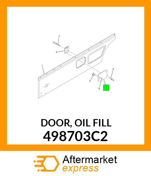 DOOR, OIL FILL 498703C2