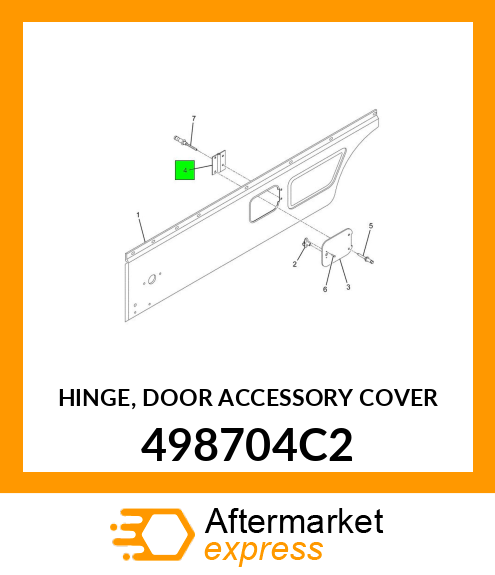 HINGE, DOOR ACCESSORY COVER 498704C2