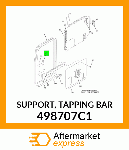 SUPPORT, TAPPING BAR 498707C1