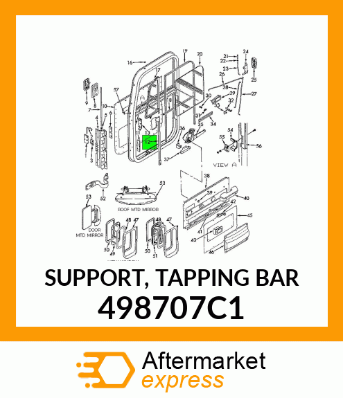 SUPPORT, TAPPING BAR 498707C1