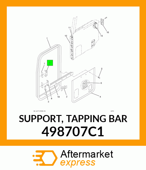 SUPPORT, TAPPING BAR 498707C1