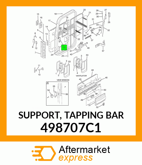 SUPPORT, TAPPING BAR 498707C1