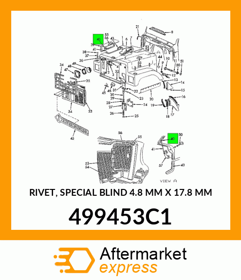 RIVET, SPECIAL BLIND 4.8 MM X 17.8 MM 499453C1