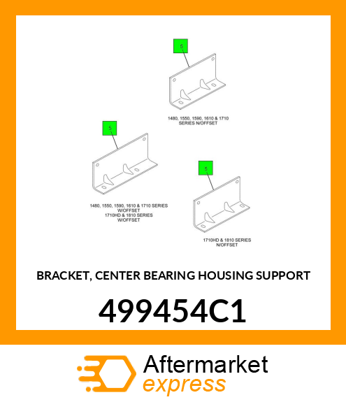 BRACKET, CENTER BEARING HOUSING SUPPORT 499454C1