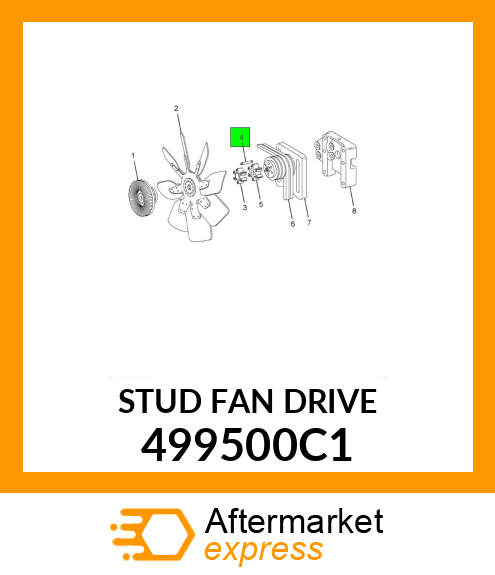 STUD FAN DRIVE 499500C1