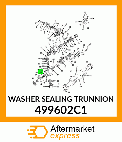 WASHER SEALING TRUNNION 499602C1