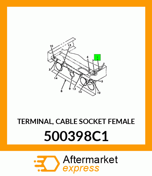 TERMINAL, CABLE SOCKET FEMALE 500398C1