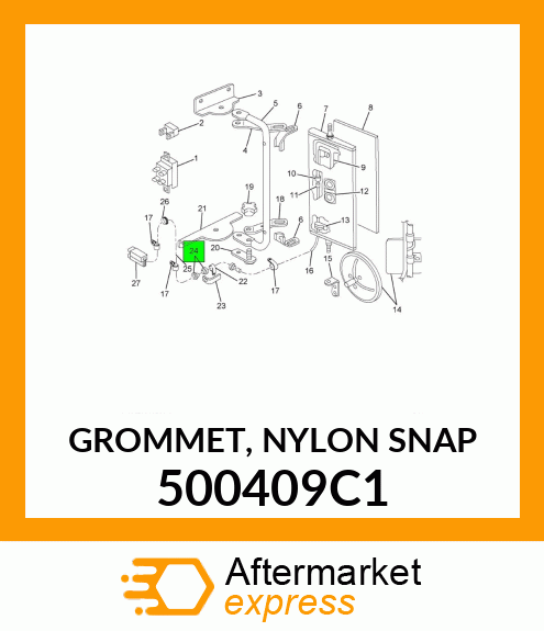 GROMMET, NYLON SNAP 500409C1