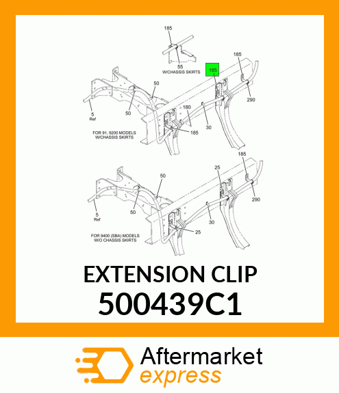 EXTENSION CLIP 500439C1