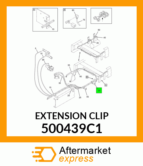 EXTENSION CLIP 500439C1