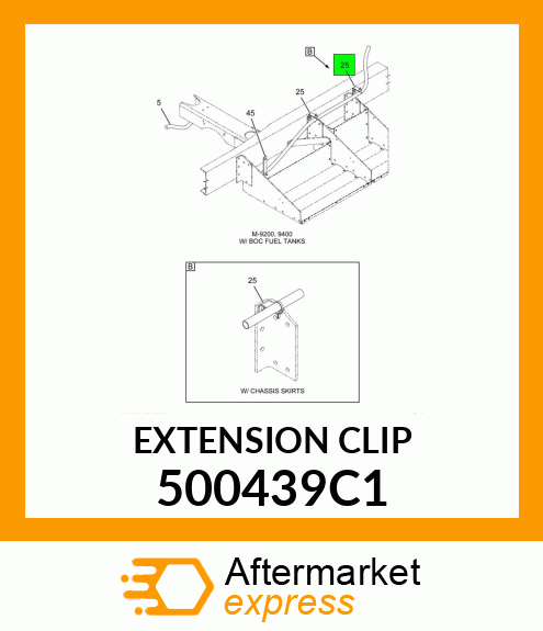 EXTENSION CLIP 500439C1