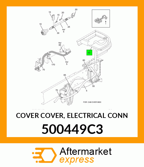 COVER COVER, ELECTRICAL CONN 500449C3