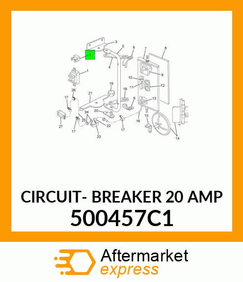 CIRCUIT- BREAKER 20 AMP 500457C1