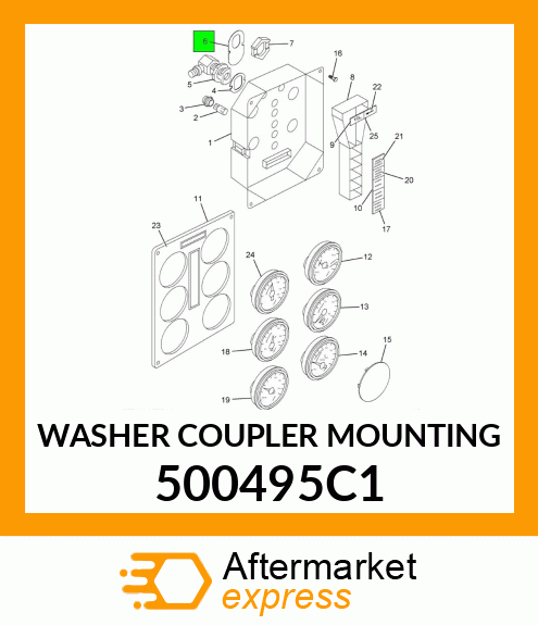 WASHER COUPLER MOUNTING 500495C1