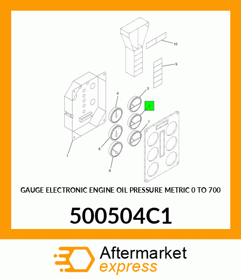 GAUGE ELECTRONIC ENGINE OIL PRESSURE METRIC 0 TO 700 500504C1