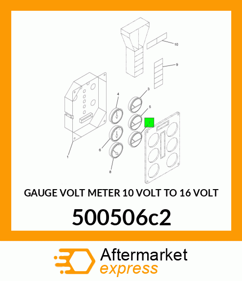 GAUGE VOLT METER 10 VOLT TO 16 VOLT 500506c2