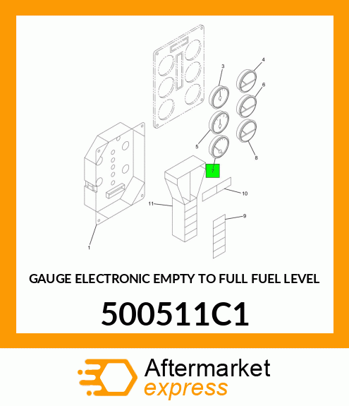 GAUGE ELECTRONIC EMPTY TO FULL FUEL LEVEL 500511C1