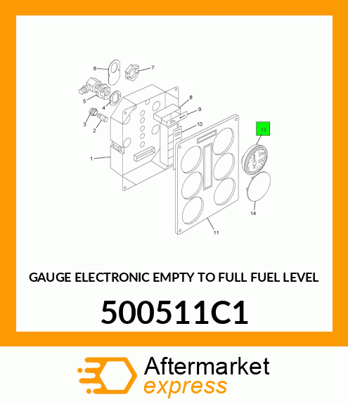 GAUGE ELECTRONIC EMPTY TO FULL FUEL LEVEL 500511C1