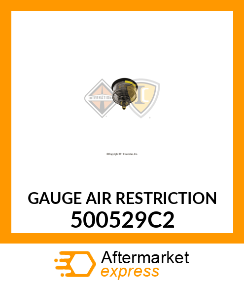 GAUGE AIR RESTRICTION 500529C2